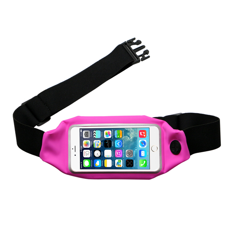 Billig model rose pink sport vandtæt berøringsskærm mobiltelefon taske til at køre